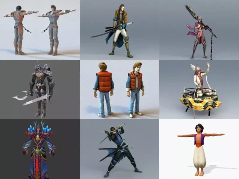 Top 9 Obj Male Characters 3D Models for Free Latest 2022