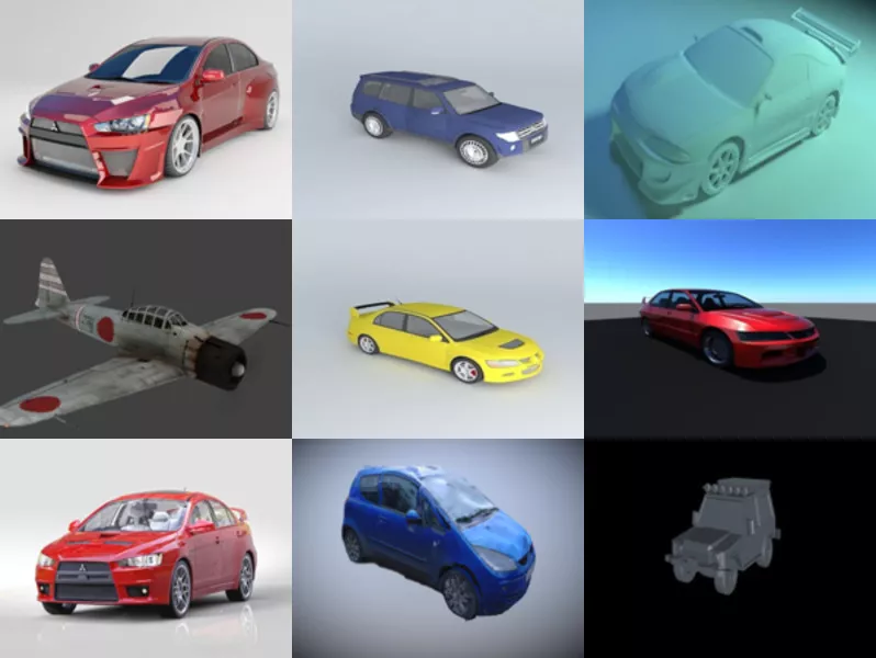 Top 9 Obj Mitsubishi 3D Models Newest 2022