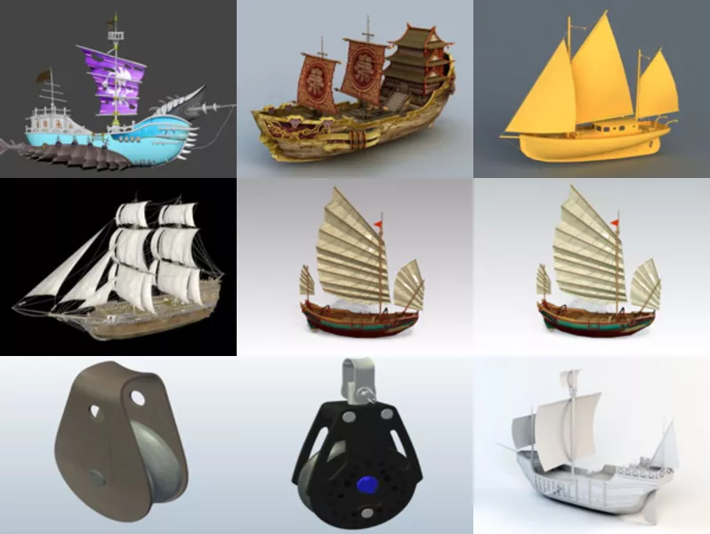 Top 9 Obj Sailing 3D Models Latest 2022