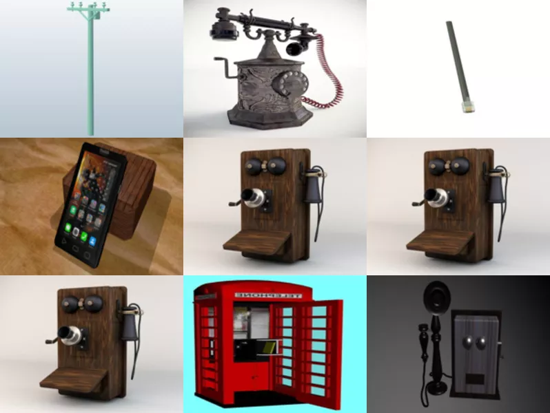 Top 9 Obj Telephone 3D Models Most Recent 2022