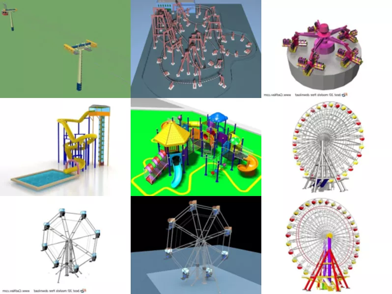 Top 10 Amusement Park 3D Models Most Recent 2022