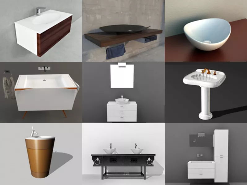 Top 10 Bathroom Sink 3D Models Most Recent 2022