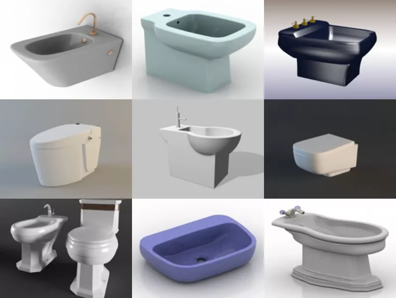 Top 10 Bidet 3D Models Most Recent 2022