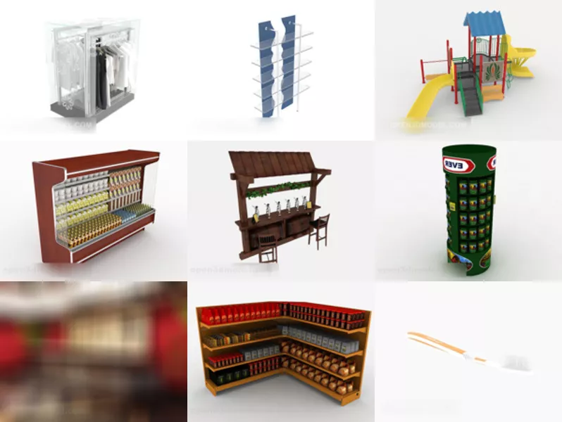 Top 10 Booths 3D Models Resources Newest 2022