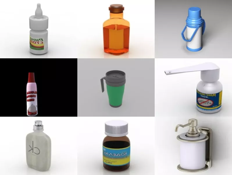Top 10 Free 3D Bottle Models Stuff Most Recent 2022