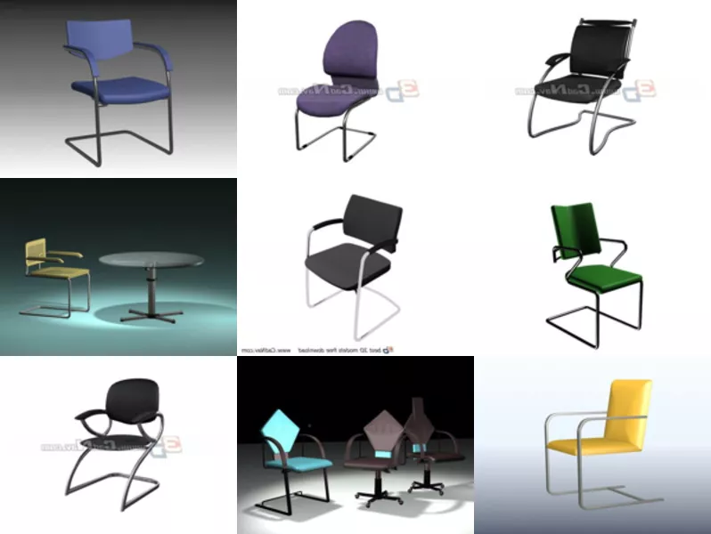 Top 10 Cantilever Chair 3D Models for Free Most Recent 2022