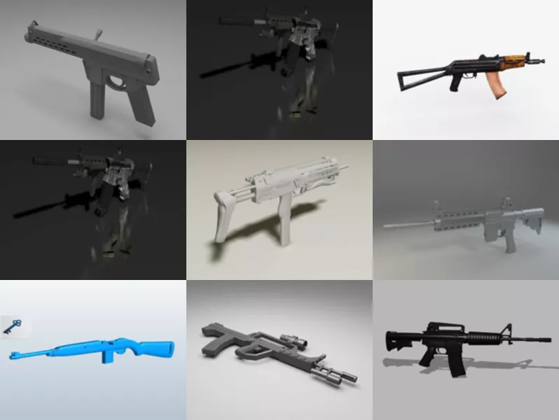 Top 10 Carbine 3D Models Most Recent 2022