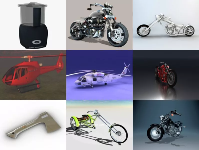 Top 10 Chopper 3D Models Most Recent 2022