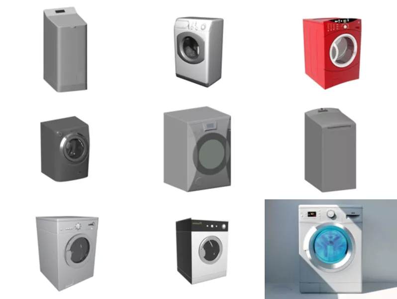 Top 10 Clothes Washer 3D Models for Rendering Latest 2022