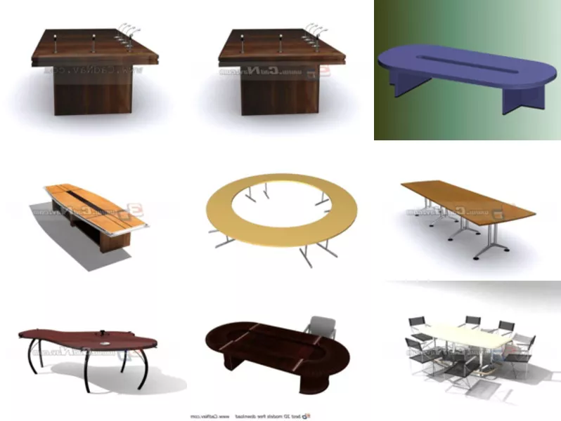 Top 10 Conference Tables 3D Models Most Recent 2022
