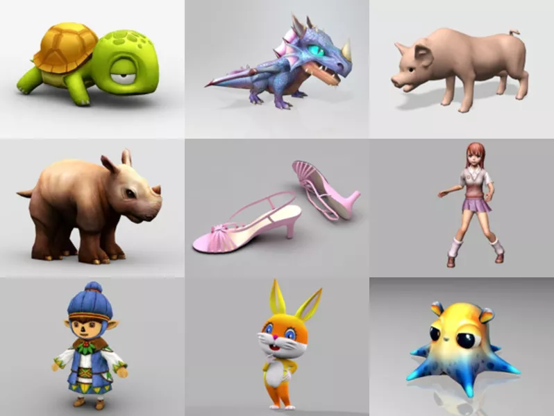 Top 10 Free 3D Cute Models for Rendering Most Recent 2022