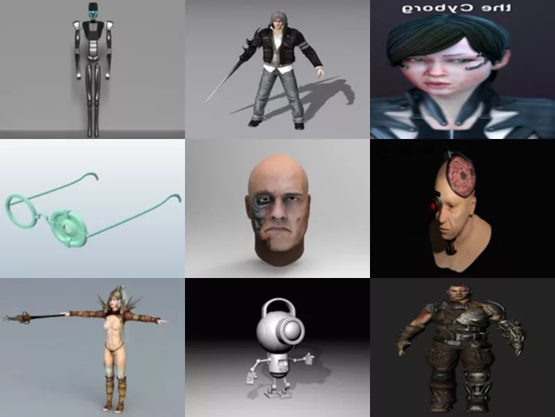Top 10 Cyborg 3D Models Stuff Newest 2022