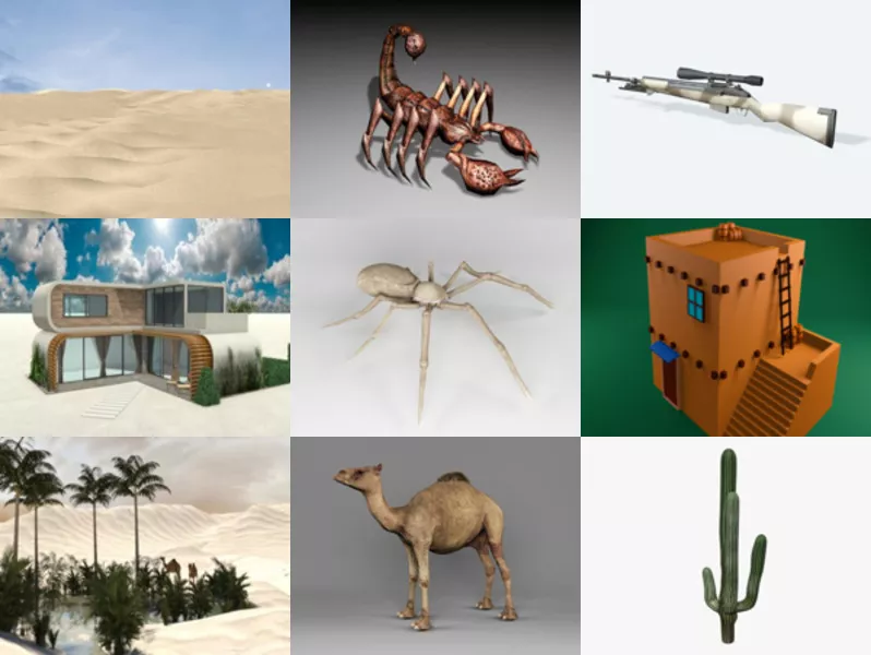 Top 10 Desert 3D Models Newest 2022