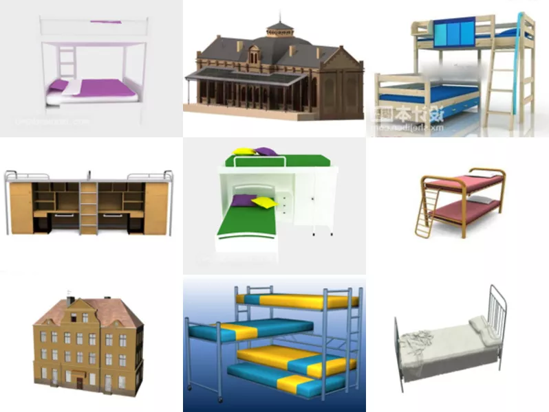 Top 10 Dormitory 3D Models Resources Most Recent 2022