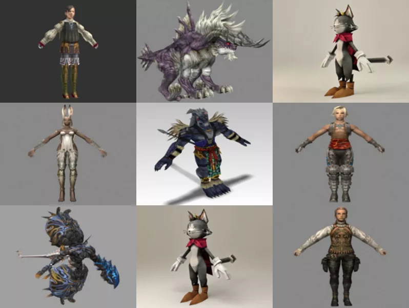 Top 10 Final Fantasy 3D Models for Design Newest 2022