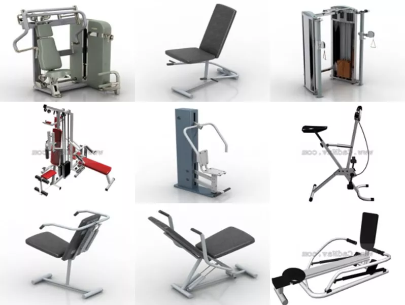 Top 10 Free 3D Gym Equipment Models for Free Newest 2022
