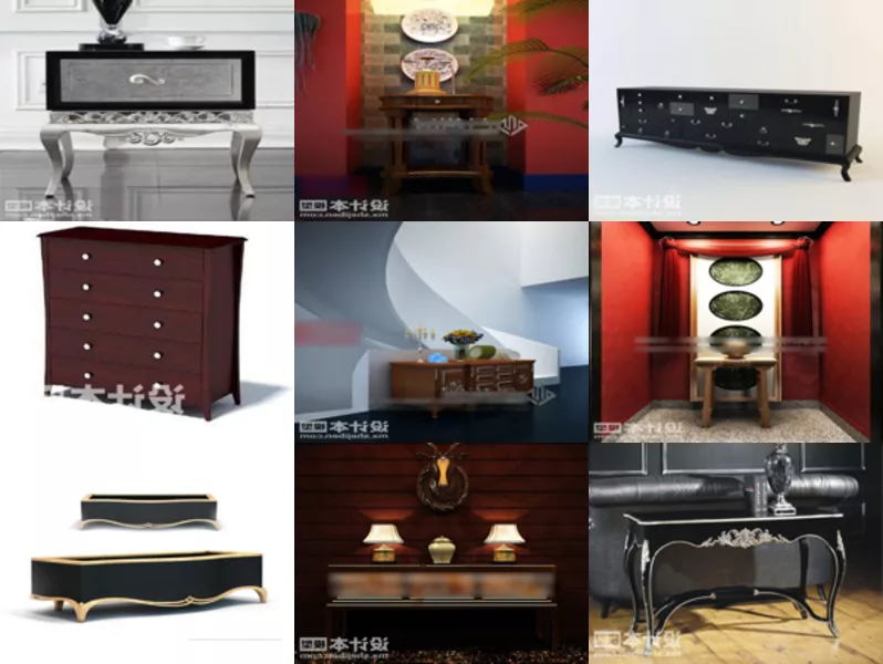 Top 10 Hall Cabinet 3D Models Latest 2022