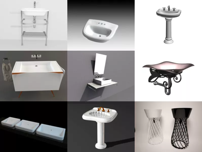 Top 10 Hand Basin 3D Models Resources Newest 2022
