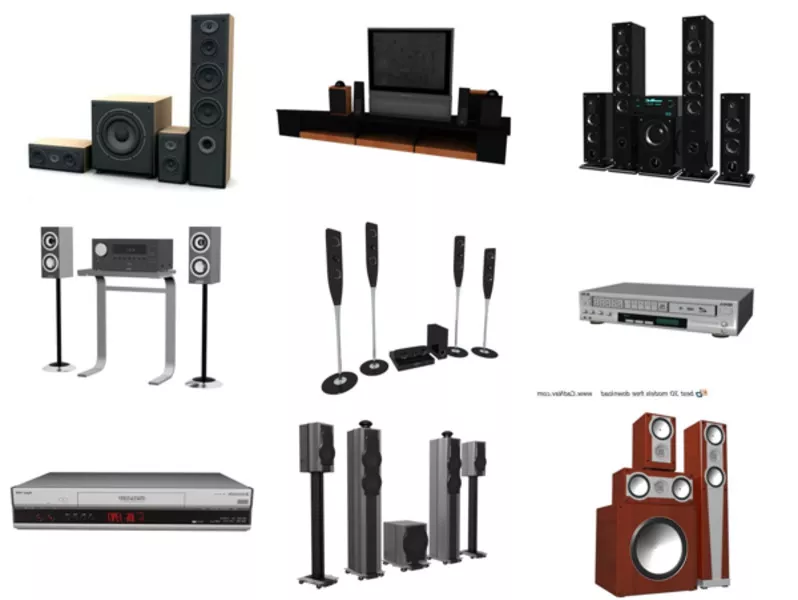 Top 10 Home Theatre System 3D Models for Design Newest 2022