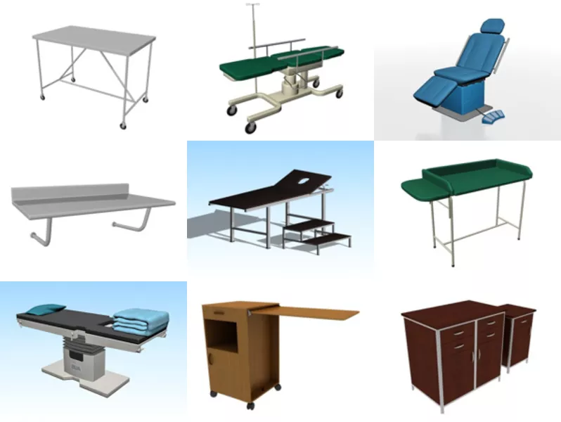 Top 10 Hospital Furniture 3D Models Latest 2022