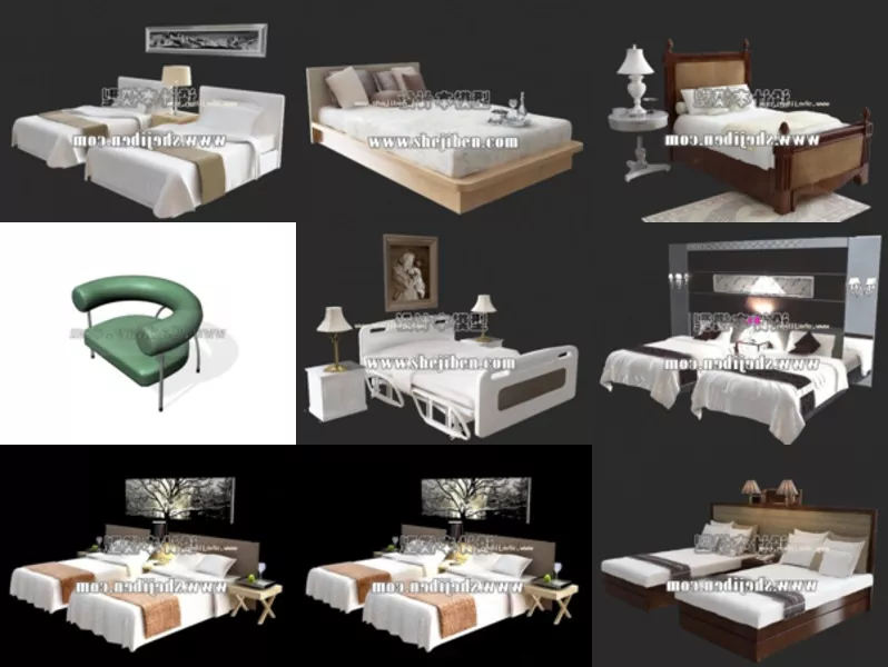 Top 10 Hotel Furniture 3D Models for Design Newest 2022
