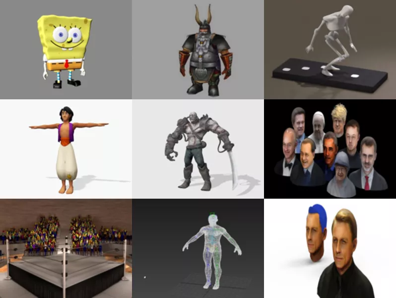 Top 10 Free 3D Human Models for Design Newest 2022