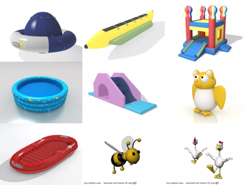 Top 10 Inflatable Toys 3D Models Newest 2022