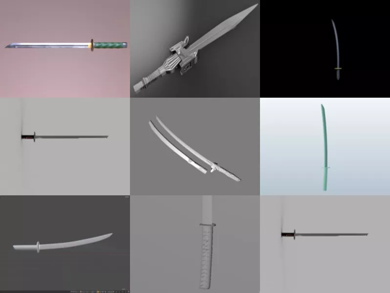 Top 10 Katana 3D Models for Rendering Latest 2022