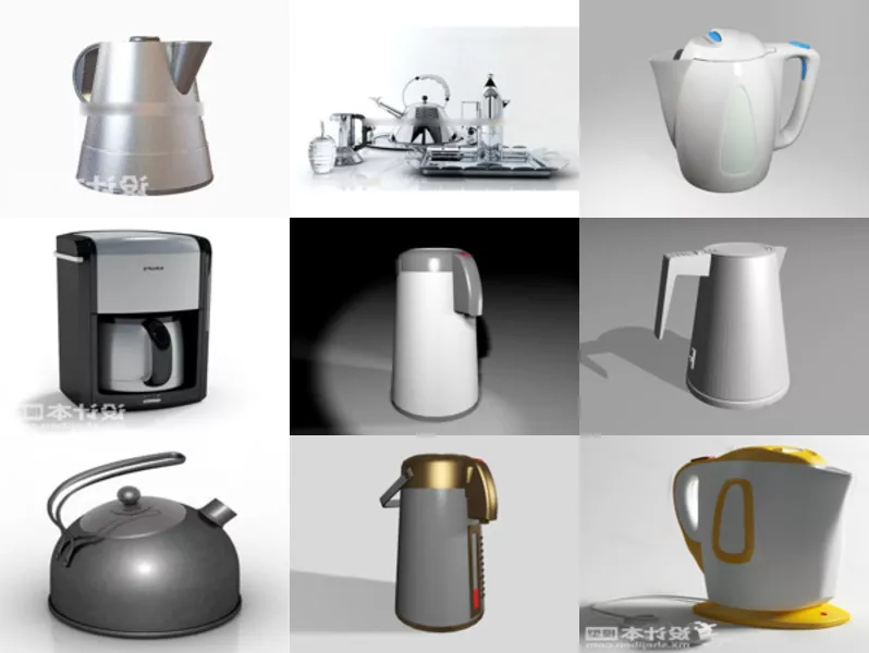 Top 10 Kettle 3D Models Latest 2022