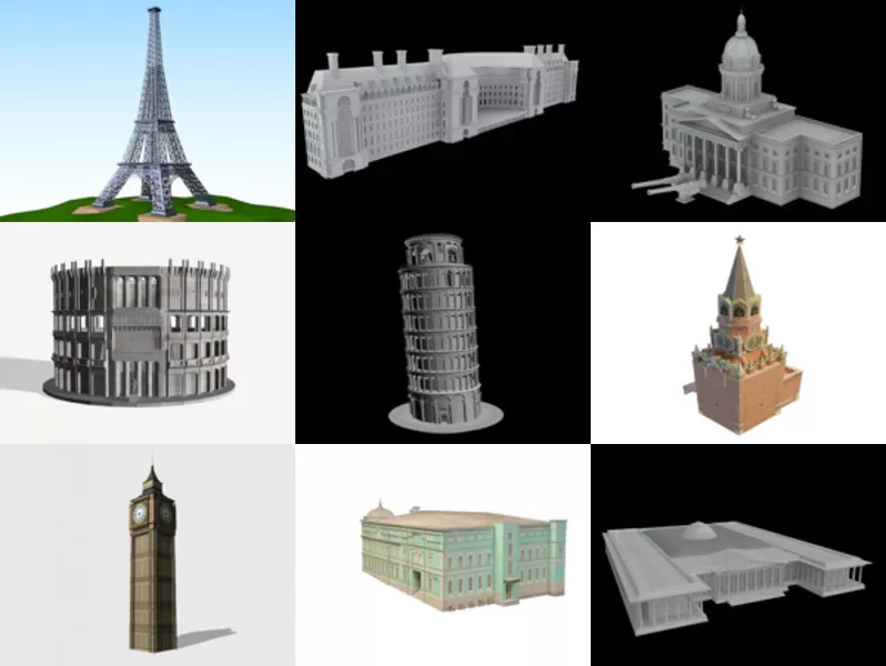 Top 10 Landmark 3D Models Resources Most Recent 2022