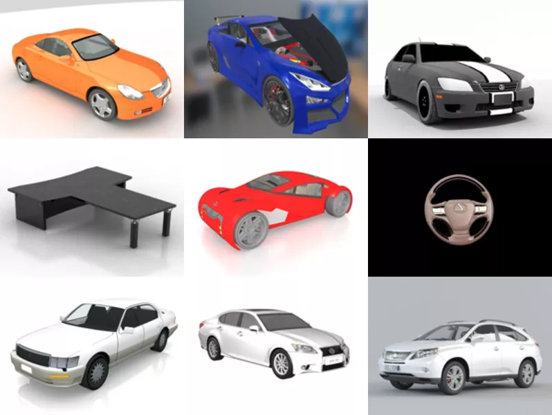 Top 10 Lexus 3D Models Most Recent 2022