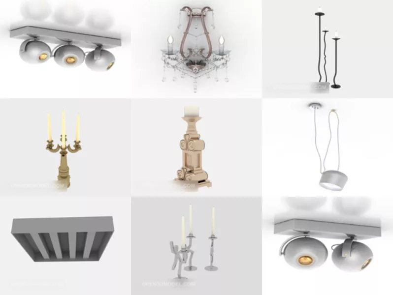 Top 10 Luminaires 3D Models Latest 2022