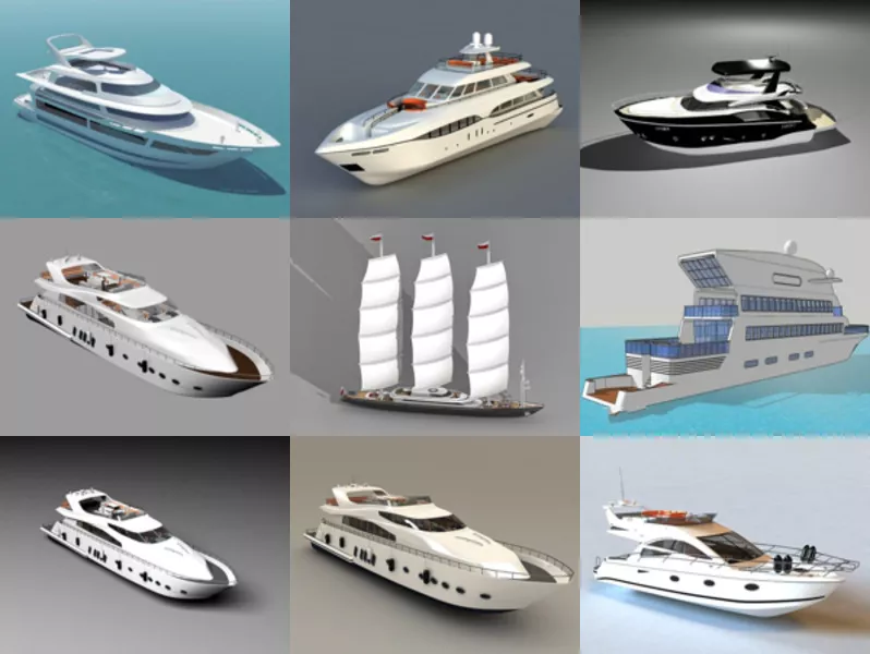 Top 10 Luxury Yacht 3D Models Stuff Most Recent 2022