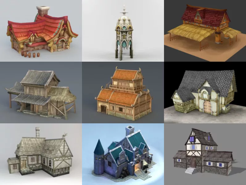 Top 10 Medieval Architecture 3D Models Resources Newest 2022