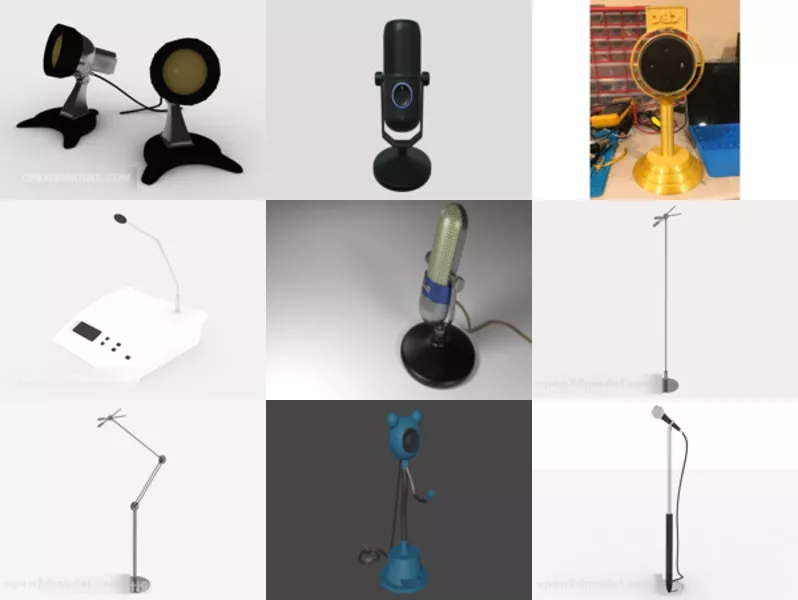 Top 10 Microphone 3D Models Newest 2022