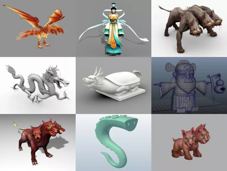 Top 10 Mythical 3D Models for Free Most Recent 2022
