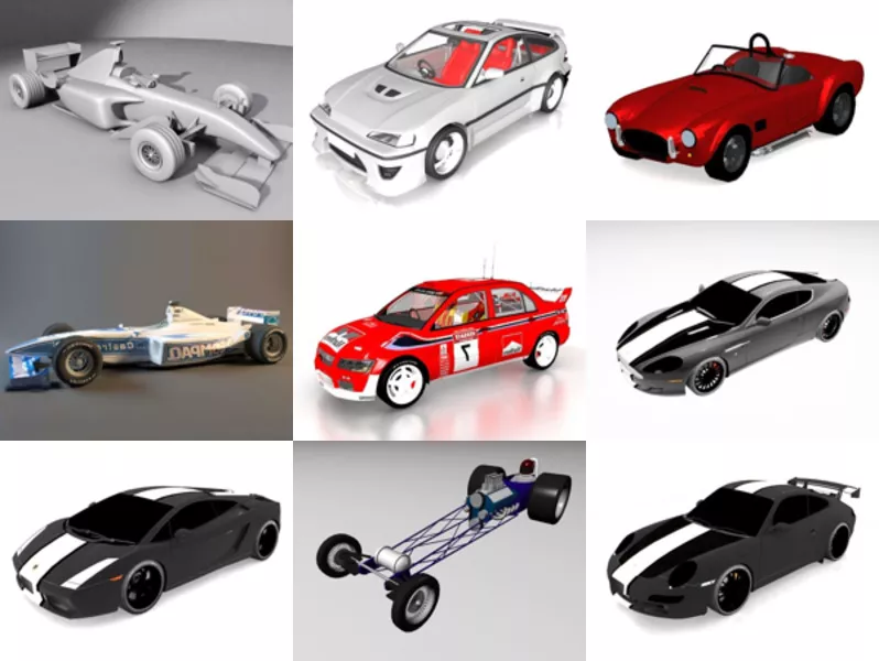 Top 10 Race Car 3D Models Newest 2022