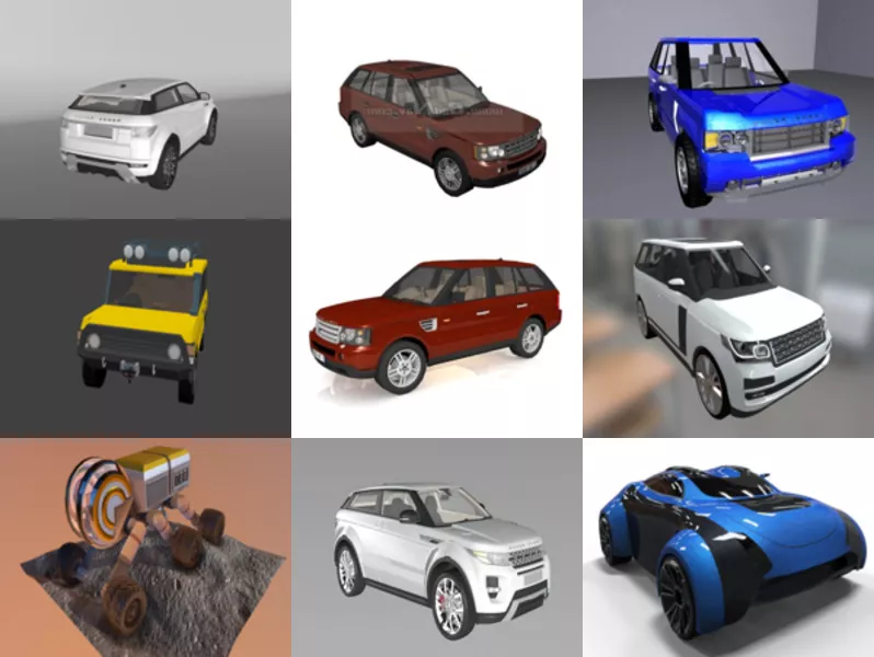 Top 10 Range Rover 3D Models Most Recent 2022