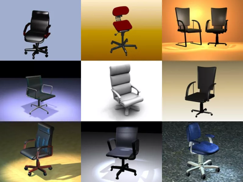 Top 10 Revolving Chair 3D Models for Rendering Newest 2022
