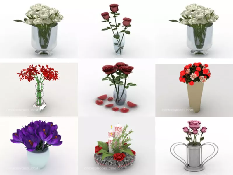 Top 10 Roses 3D Models Stuff Most Recent 2022