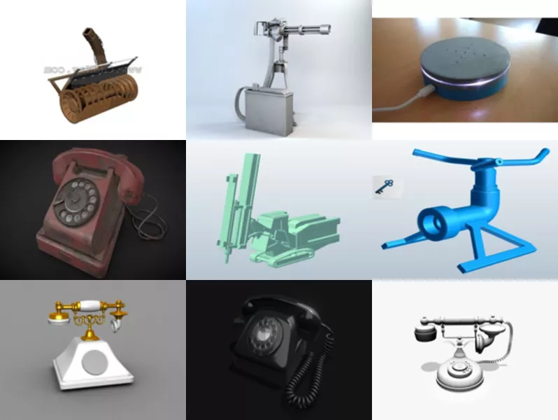 Top 10 Rotary 3D Models for Free Newest 2022