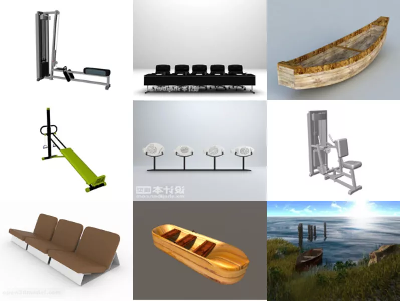 Top 10 Row 3D Models Newest 2022