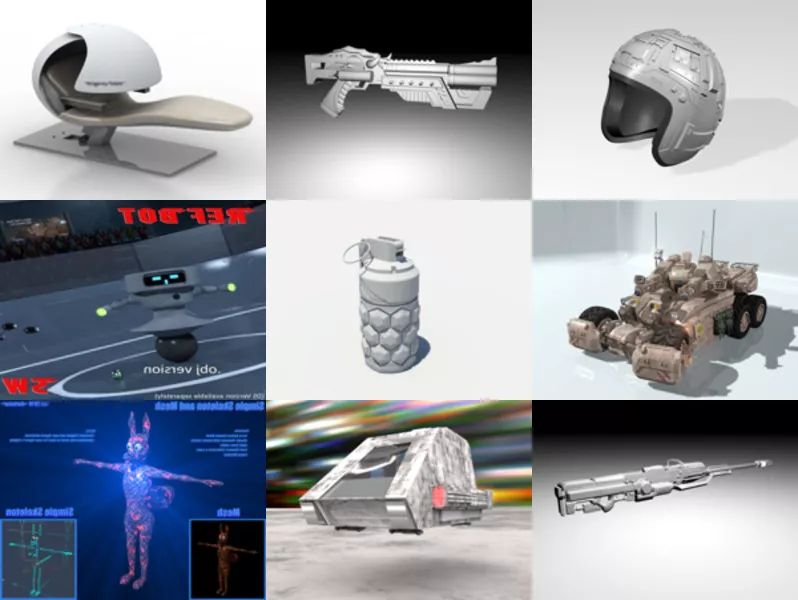 Top 10 Free 3D Scifi Models for Design Newest 2022