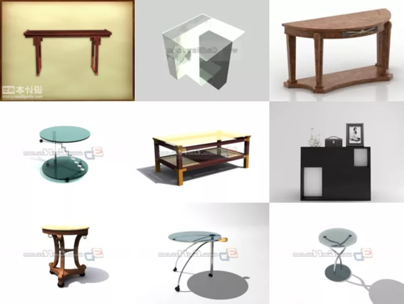 Top 10 Side Table 3D Models for Rendering Most Recent 2022