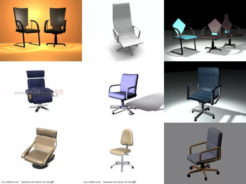 Top 10 Swivel Chair 3D Models Latest 2022