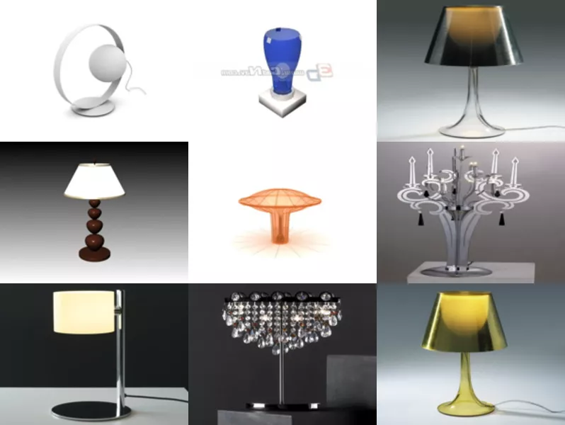 Top 10 Table Light 3D Models Most Recent 2022
