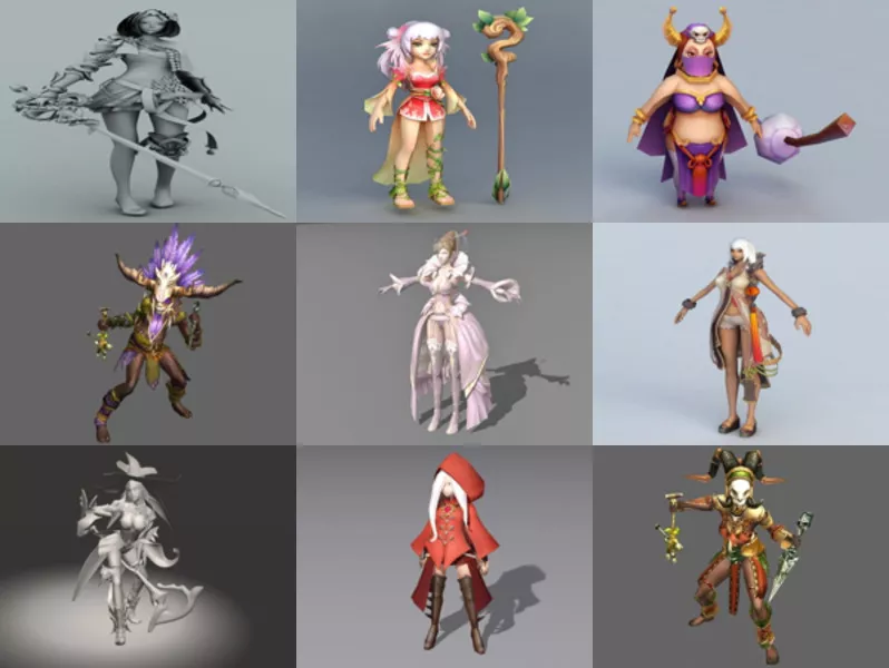 Top 10 Witches 3D Models for Design Most Recent 2022