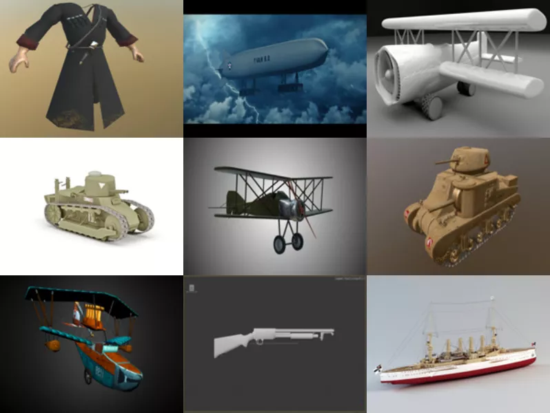 Top 10 Ww1 3D Models for Rendering Most Recent 2022