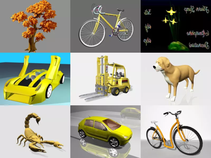 Top 10 Free 3D Yellow Models Stuff Latest 2022