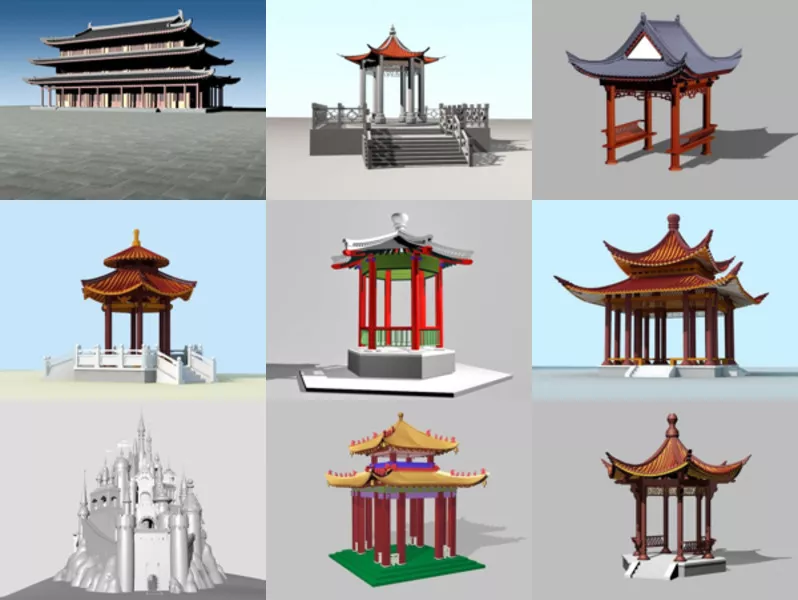 Top 11 Ancient Architecture 3D Models for Design Newest 2022